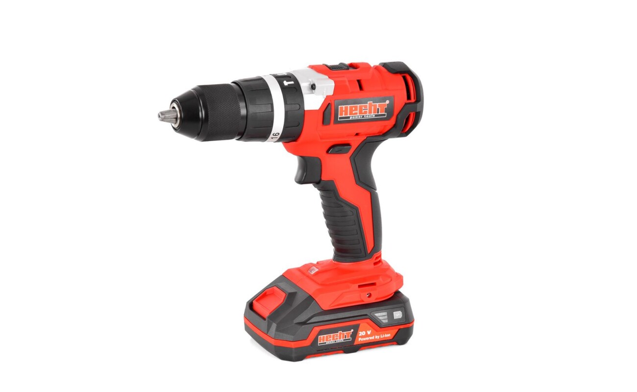 Electric cordless drill/hammer drill. 20V voltage. Li-ion battery