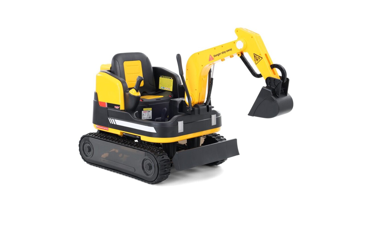 The Hecht 52107 Yellow is a children's cordless excavator ideal for small builders. With a load capacity of up to 30 kg and a speed of up to 6 km/h