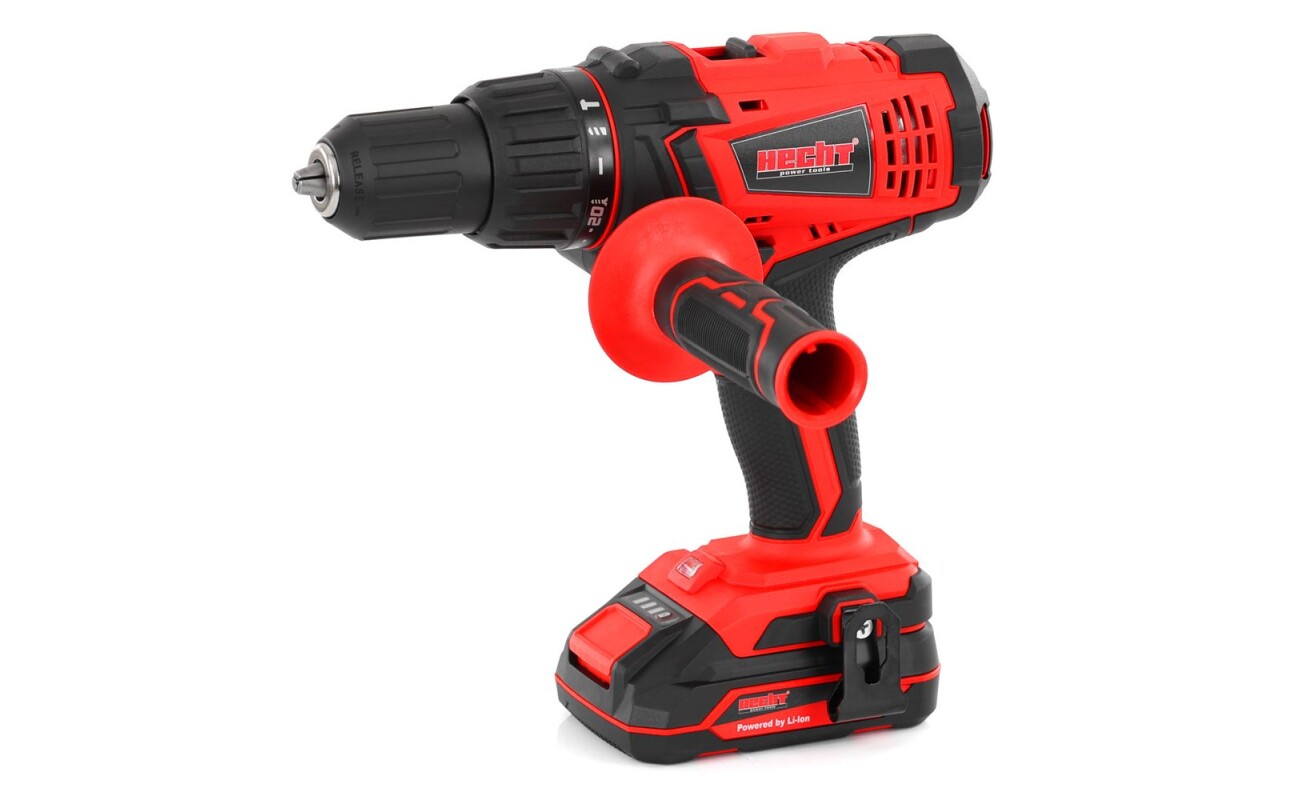 Electric cordless screwdriver/hammer drill. 20V voltage. Li-ion battery