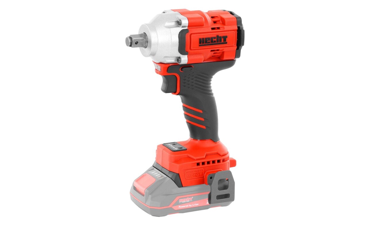 Cordless impact wrench. Max. torque 500 N.m. 1/2" chuck. Battery and charger are not included.