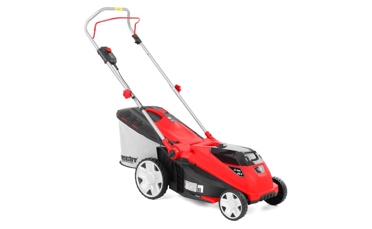 Cordless lawn mower with a 38cm cutting width. Voltage 40V. Grass box capacity 40 litres. Suitable for mowing areas up to approx. 600m2. Battery and charger are not included in the package.