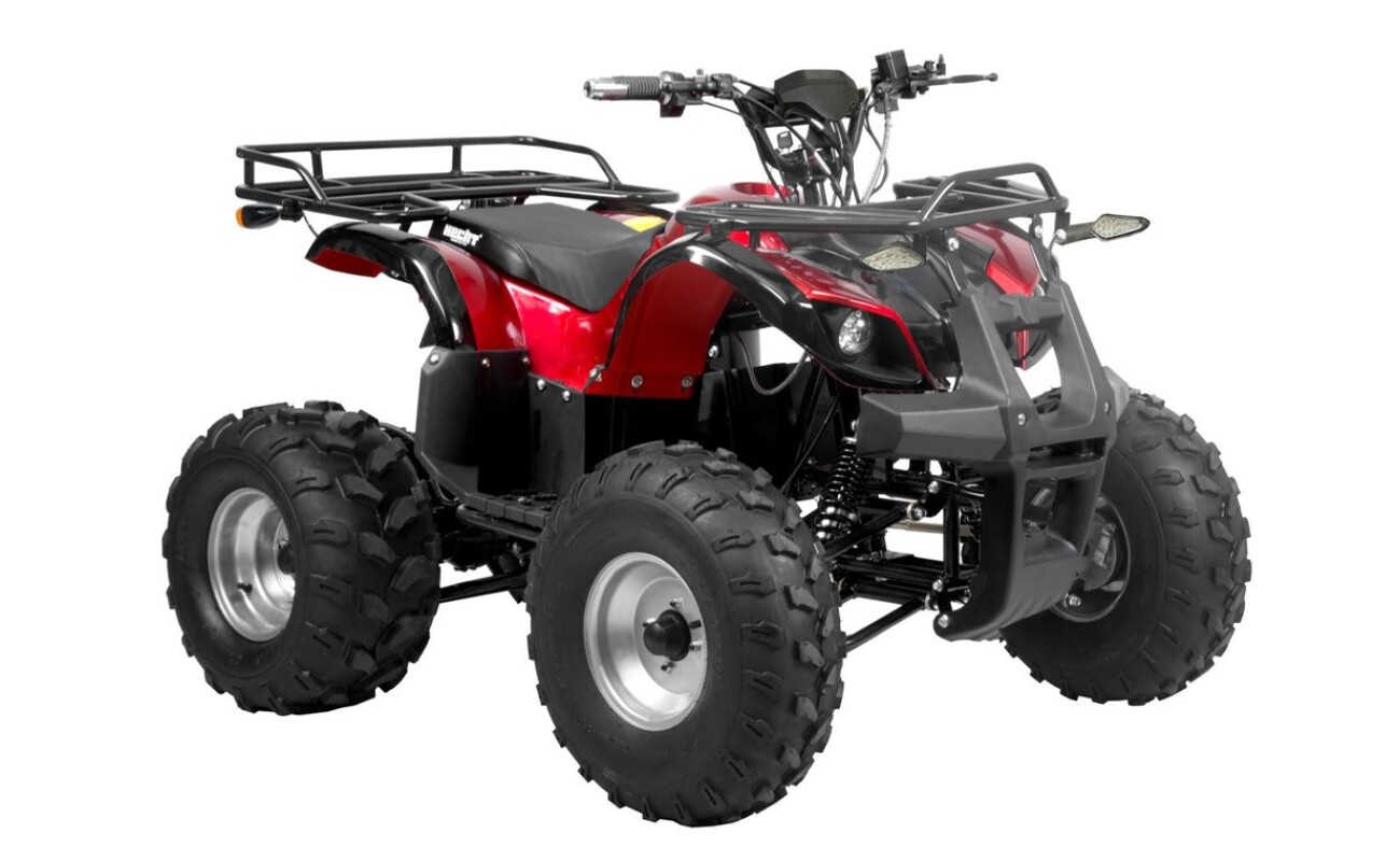 Cordless quad bike with metal frame. 1200W motor. Maximum speed 45 km/h. Battery 60V/20Ah. Load capacity 120kg.