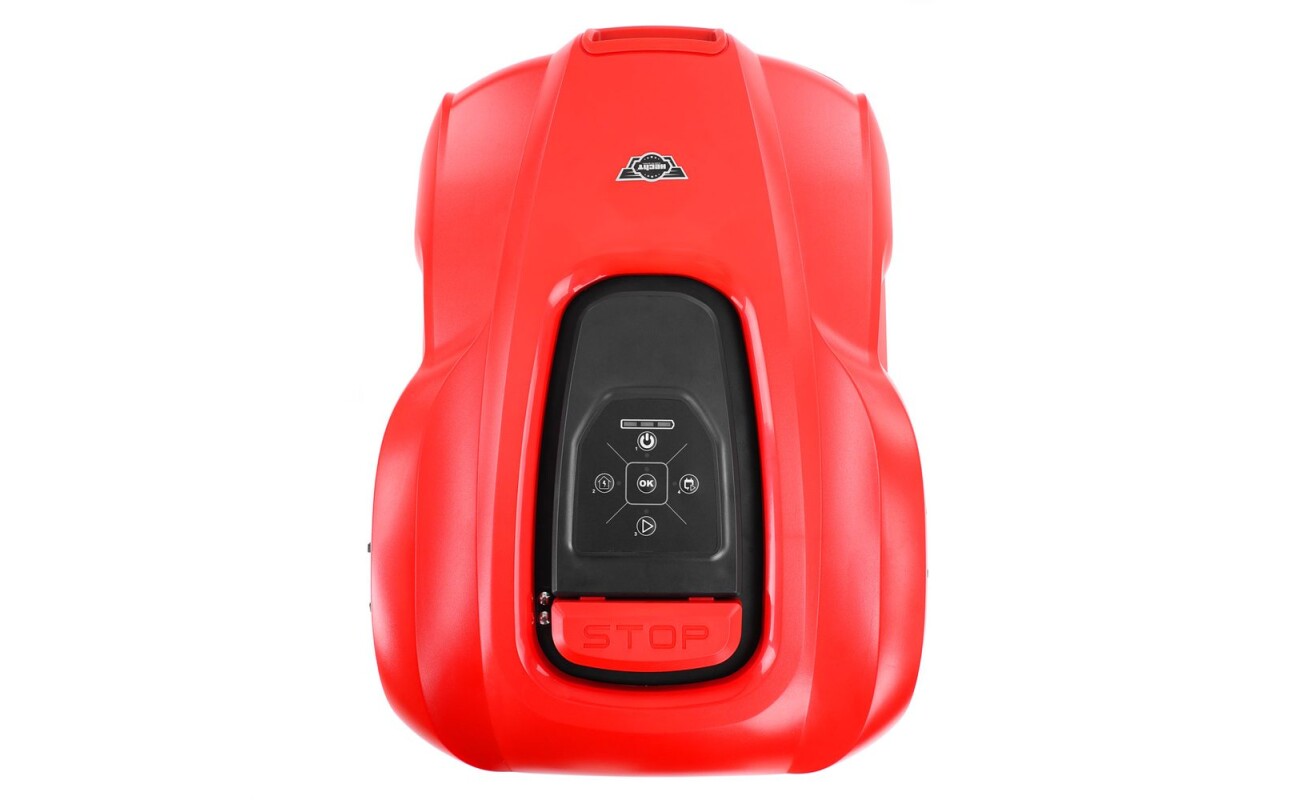 voltage 20 V. Battery capacity 2 Ah. Recommended mowing area up to 400m2. Bluetooth app for Android