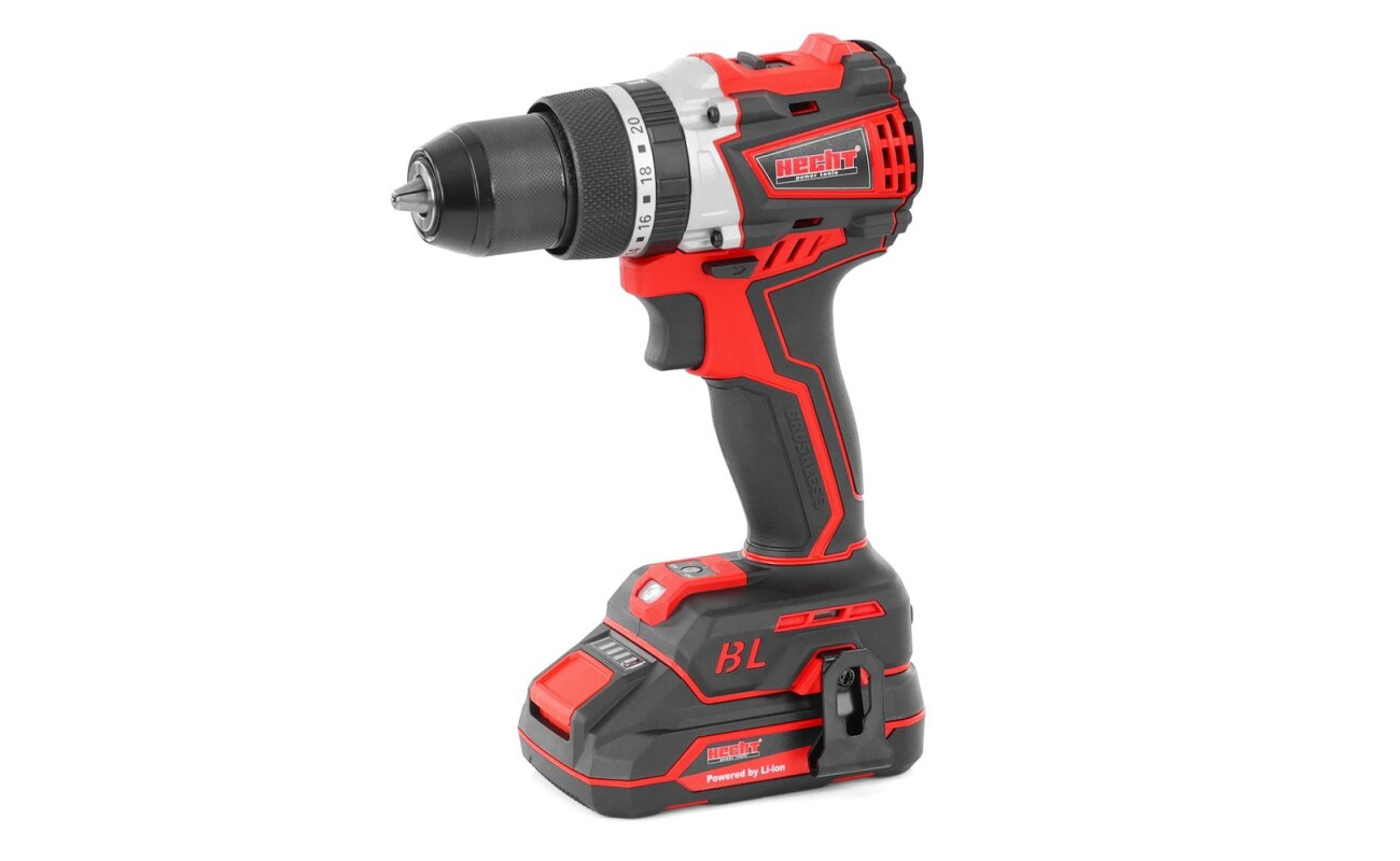 Electric cordless screwdriver / impact drill. Voltage 20 V. 2 x Li-ion batteries 2 Ah. No-load speed 0 - 500 / 0 - 2000 rpm. Max. torque 75 Nm. Chuck capacity 2 – 13 mm.