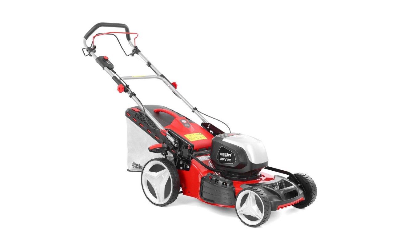 Cordless lawn mower with 46 cm cutting width. 40 V voltage. 60-litre grass box. Self-propelled. Battery and charger are not included in the package.