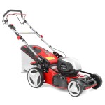 <p>Cordless lawn mower with 46 cm cutting width. 40 V voltage. 60-litre grass box. Self-propelled. <strong>Battery and charger are not included in the package.</strong></p>