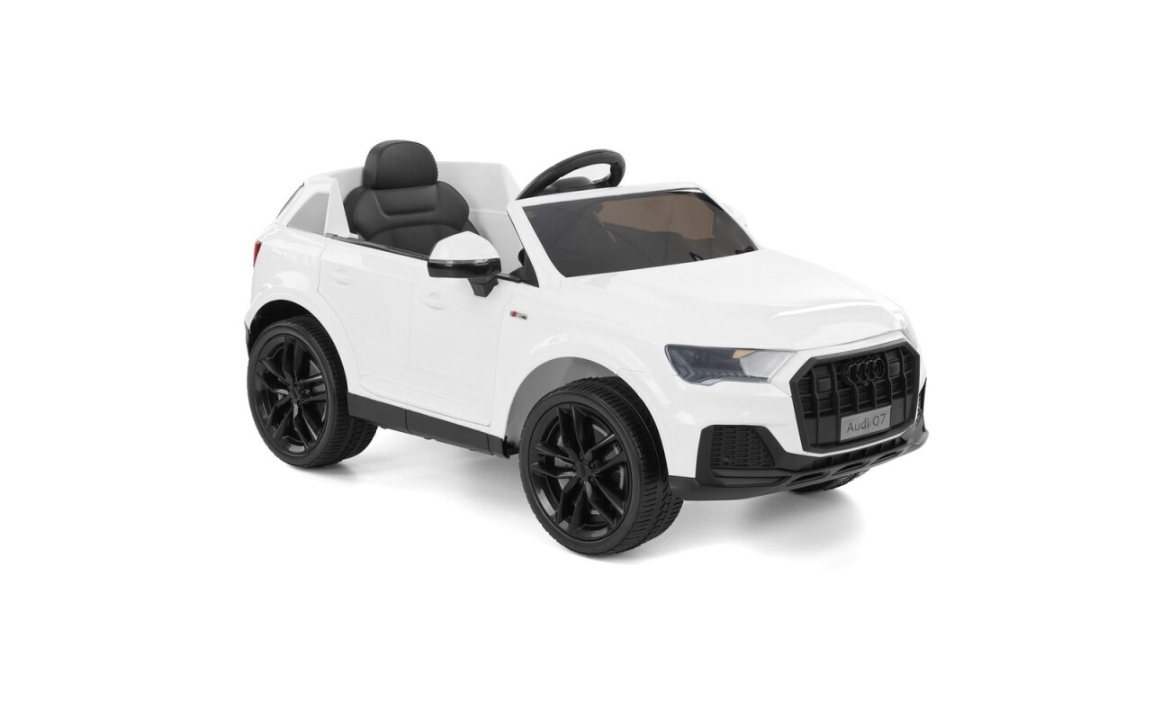 Children's electric car Audi Q7 with 12 V / 10 Ah battery and two 35 W motors. It offers a speed of 3-5 km/h
