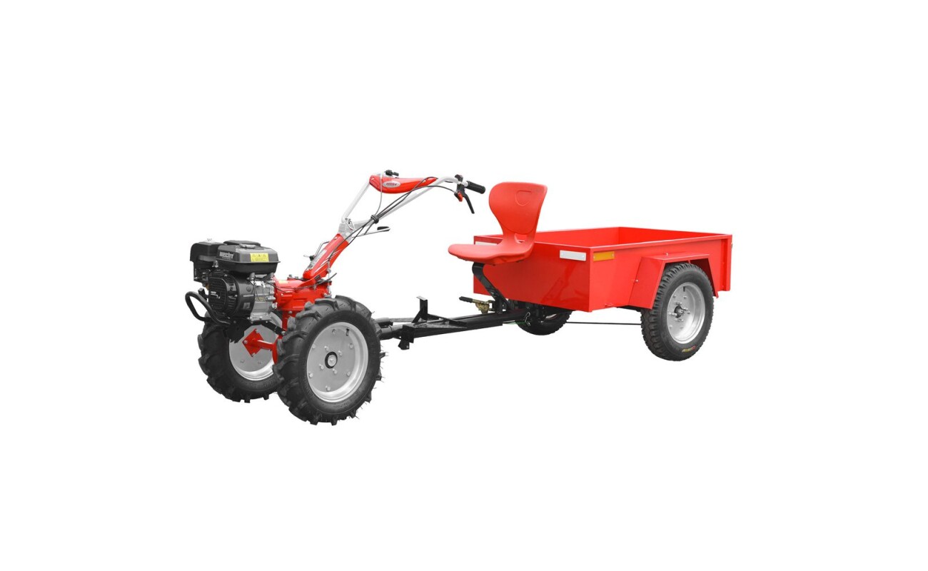 HECHT 7100 cultivator set with 212 cm3 engine and 5.4 HP power. Working width 104 cm. Set includes HECHT 7100 + 57100 + 57101 + 007112.