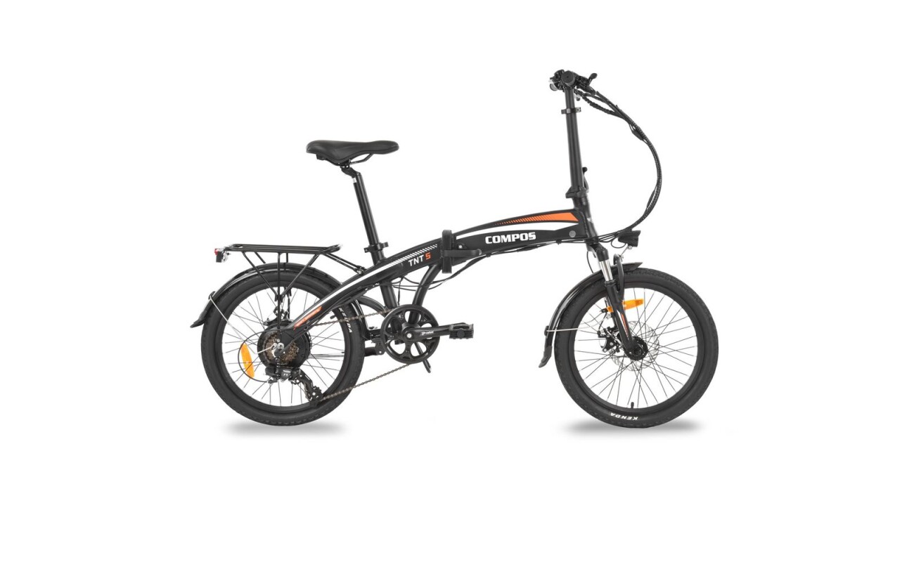 Folding e-bike with 36 V / 8.8 Ah battery. Motor 250 W