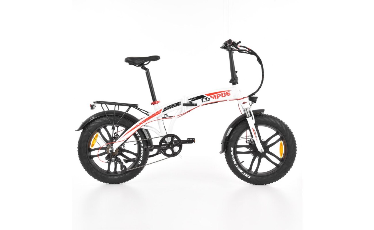 Folding e-bike with 36 V / 10 Ah battery. 250 W motor