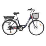 <p>HECHT PRIME city e-bike. Li-ion battery 36 V / 10.4 Ah. Motor 250 W. Wheels 26 "