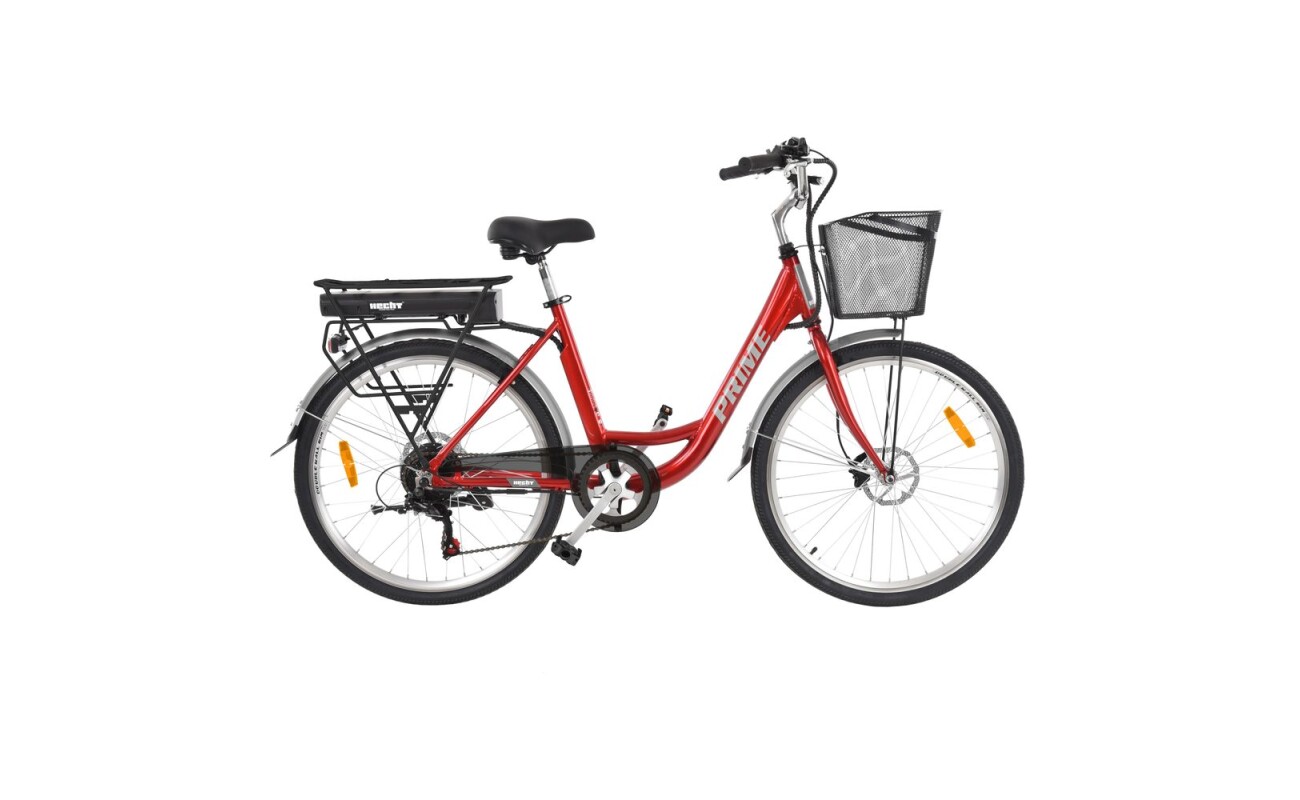 HECHT PRIME city e-bike. Li-ion battery 36 V / 10.4 Ah. Motor 250 W. Wheels 26"