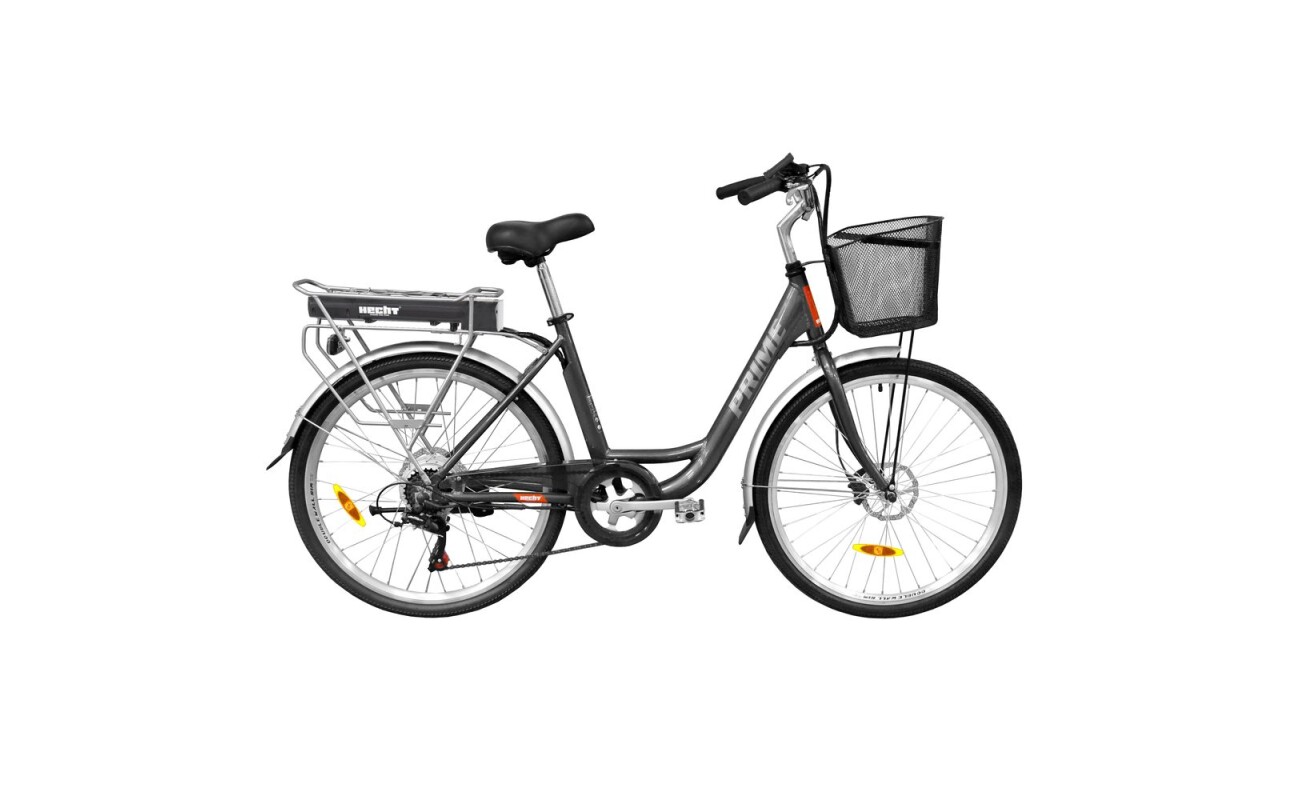 HECHT PRIME city e-bike. Li-ion battery 36 V / 10.4 Ah. Motor 250 W. Wheels 26"
