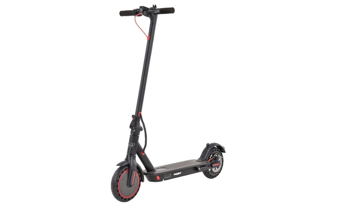 Electric scooter with a range of up to 25 km. Maximum speed 25 km/h. Load capacity 100 kg. Battery 36 V / 7
