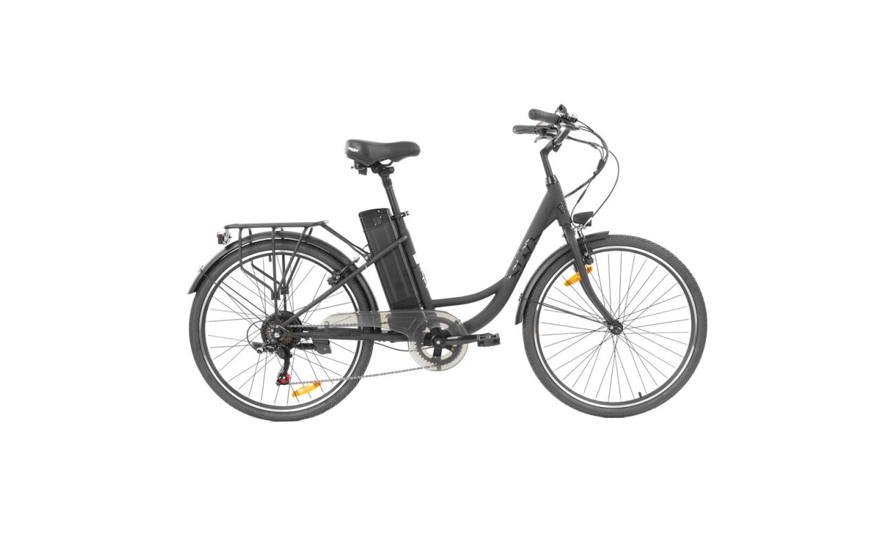 Urban electric bike with Li-ion battery 36V / 10.4Ah / 375Wh. 250W motor. 26" wheels