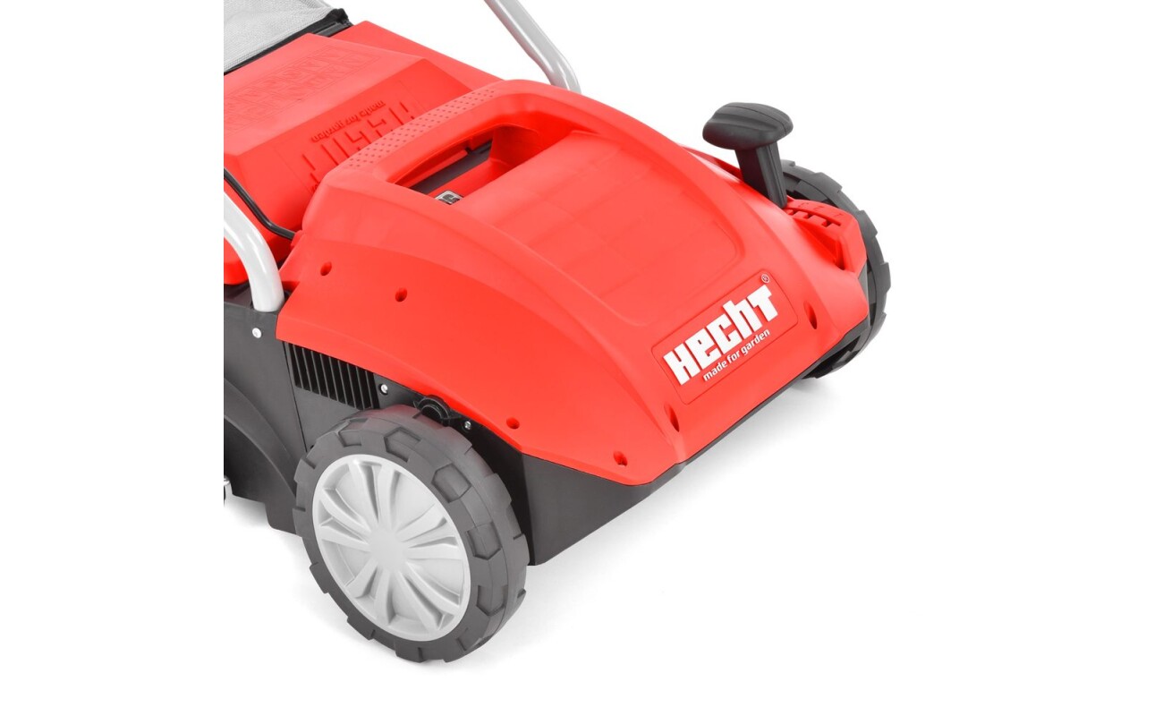 roller with steel wire. Recommended area 800 m2. Plastic chassis.