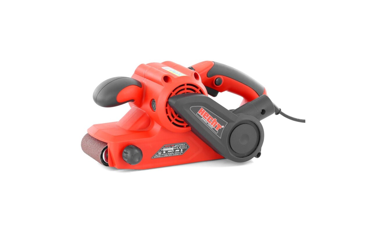 Electric belt sander with power 810 W. Speed without load 380 rpm. Grinding surface 140 x 76 mm. Grinding belt 533 x 76 mm. Weight 3