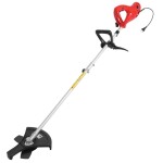 <p>Electric powered trimmer /&nbsp;brush cutter with power input 1200 W&nbsp;and working width 38 cm. Separable shaft. Package also contains: string head