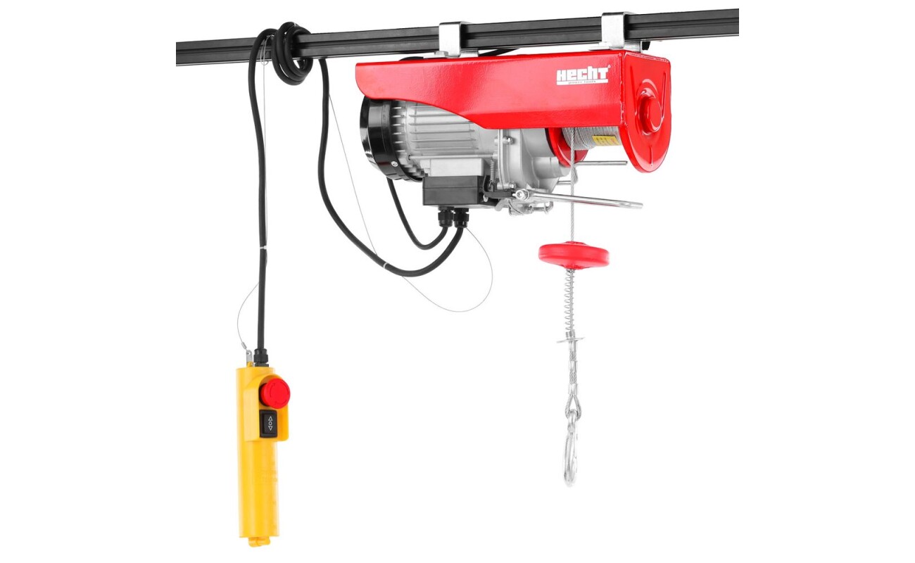 Electric cable hoist with maximum load 250 kg (when using a pulley-included in delivery). Lift height without pulley is 12 metres