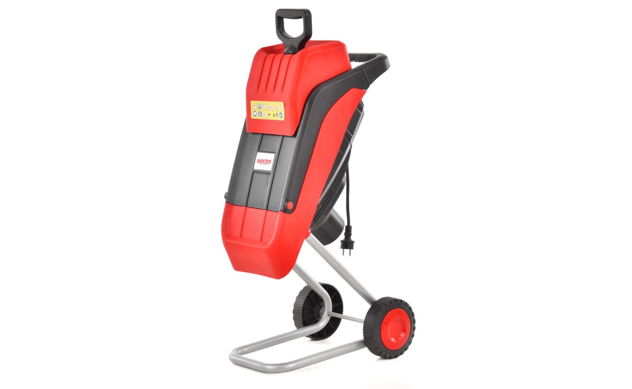 Electric powered garden shredder with 50 l bag.