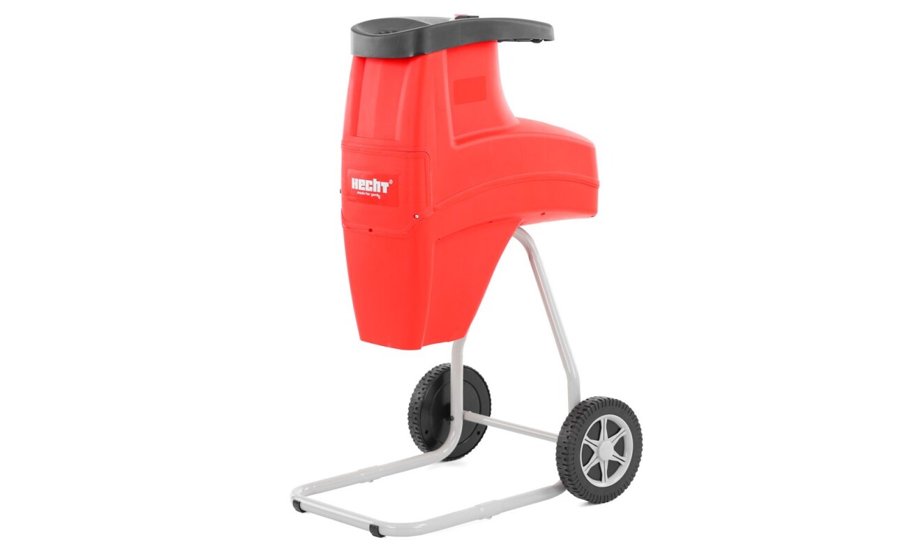 Electric powered garden shredder with power input 2600W. Shredding done by crushing roller (very silent)