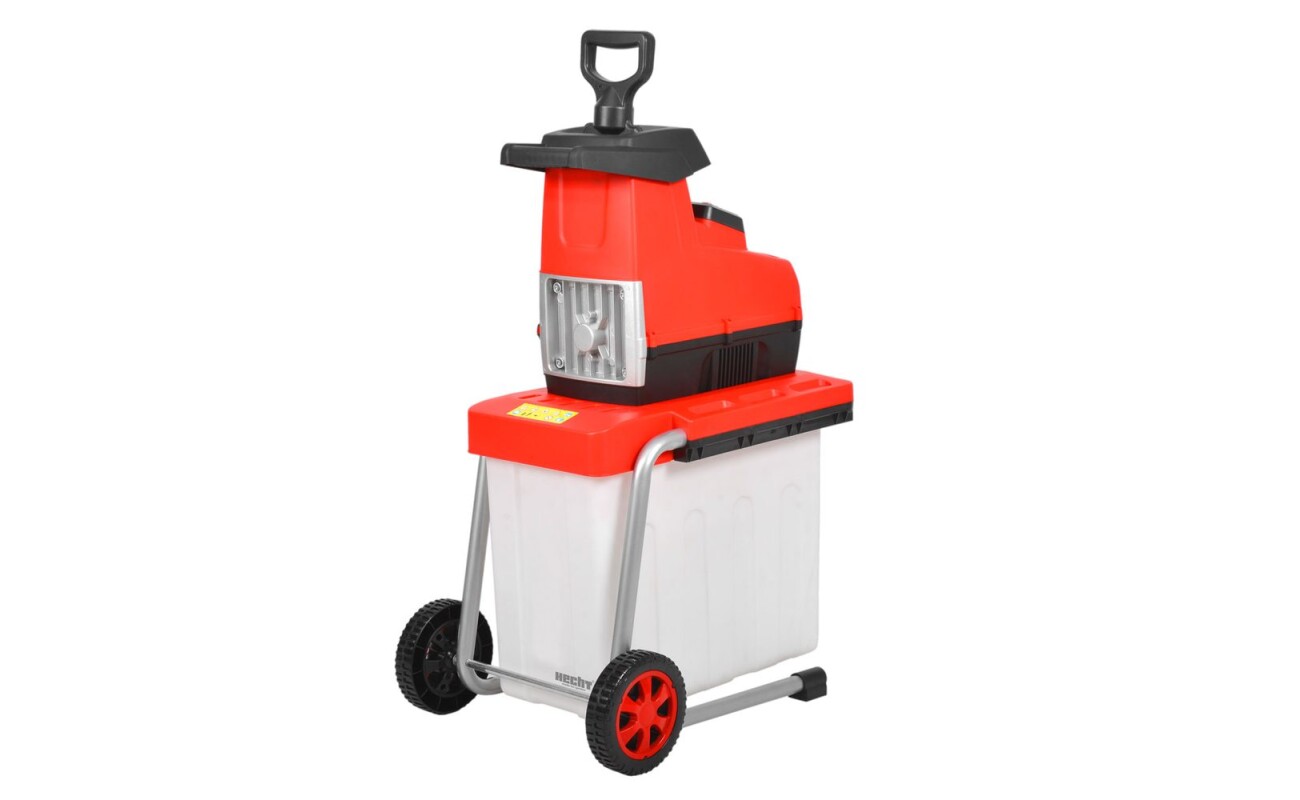 Electric powered garden shredder with power input 2800 W.&nbsp;Suitable for cutting branches of up to 4