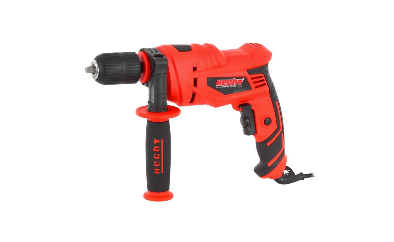 Electric hammer drill. Power consumption 750 W. No load speed 0-3000 / min. Max. drilling diameter to iron: 13 mm. Impact 0-48000 limbs / min. Weight 1