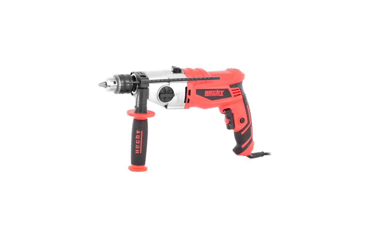 Electric hammer drill. Power input 1200 W. No load speed 0-2800/rpm. Max. drill diameter iron/concrete 13 mm. Weight 2