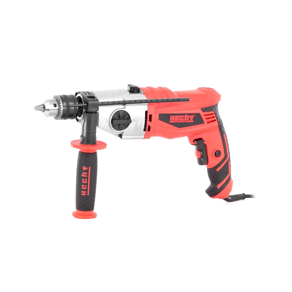 Electric hammer drill - HECHT 1074 Electric hammer drill. Power input 1200 W. No load speed 0-2800/rpm. Max. drill diameter iron/concrete 13 mm. Weight 2