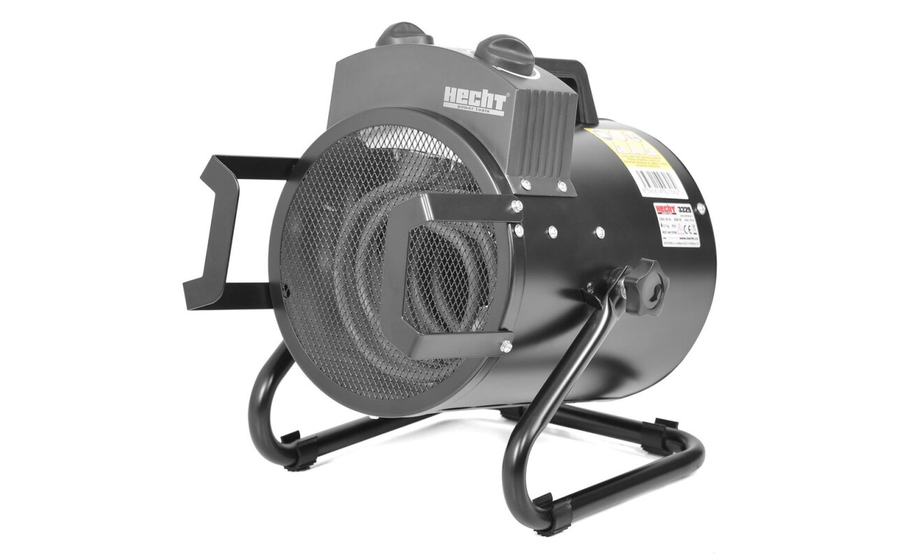 Electric heater with a fan. Three stage power output control: 40/1500/3000 W. Suitable for heating of the mid size rooms up to 60 m3.