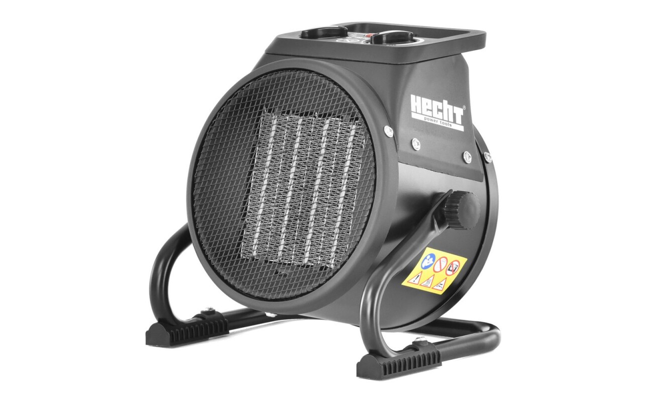 Electric heater with ceramic body. Power consumption 25/1000/2000 W W. Heating space 20 m3. May be used as a fan.