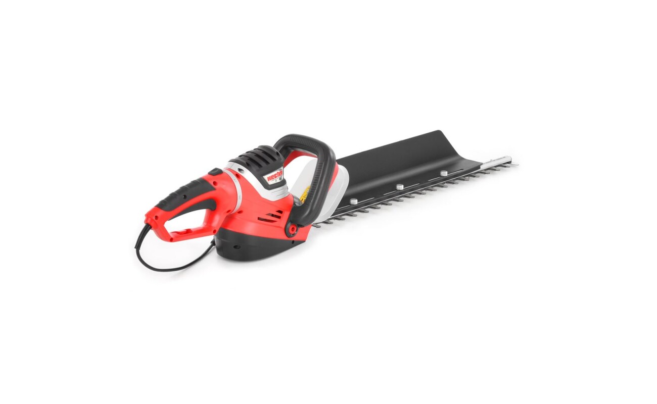 Electric powered hedge trimer with rotatable handle and with power input 750 W&nbsp;and bar length 68 cm. Maximal cutting&nbsp;diameter&nbsp;24 mm. Laser cut blade.