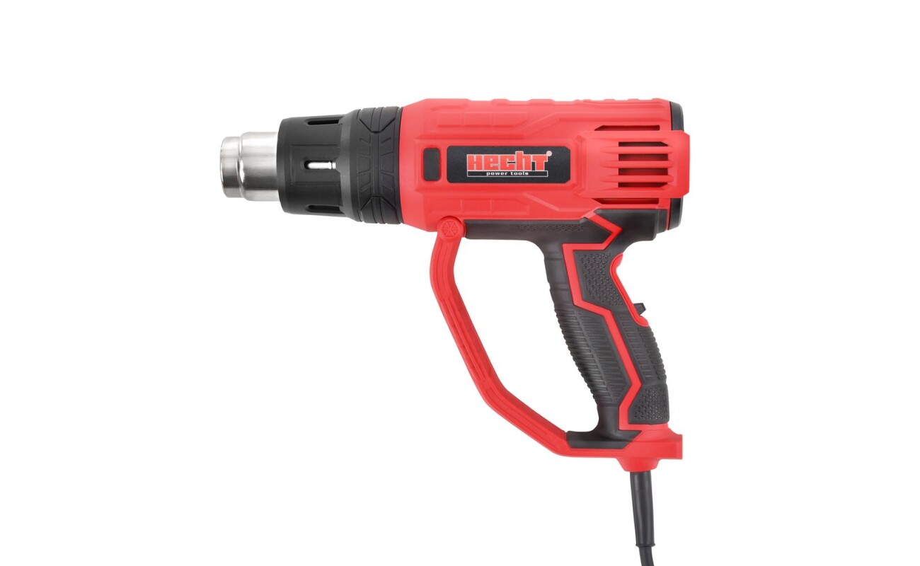 Electric hot air gun 230 V / 50 Hz. Power input 2000 W. Temperature setting 60 - 600 °C.