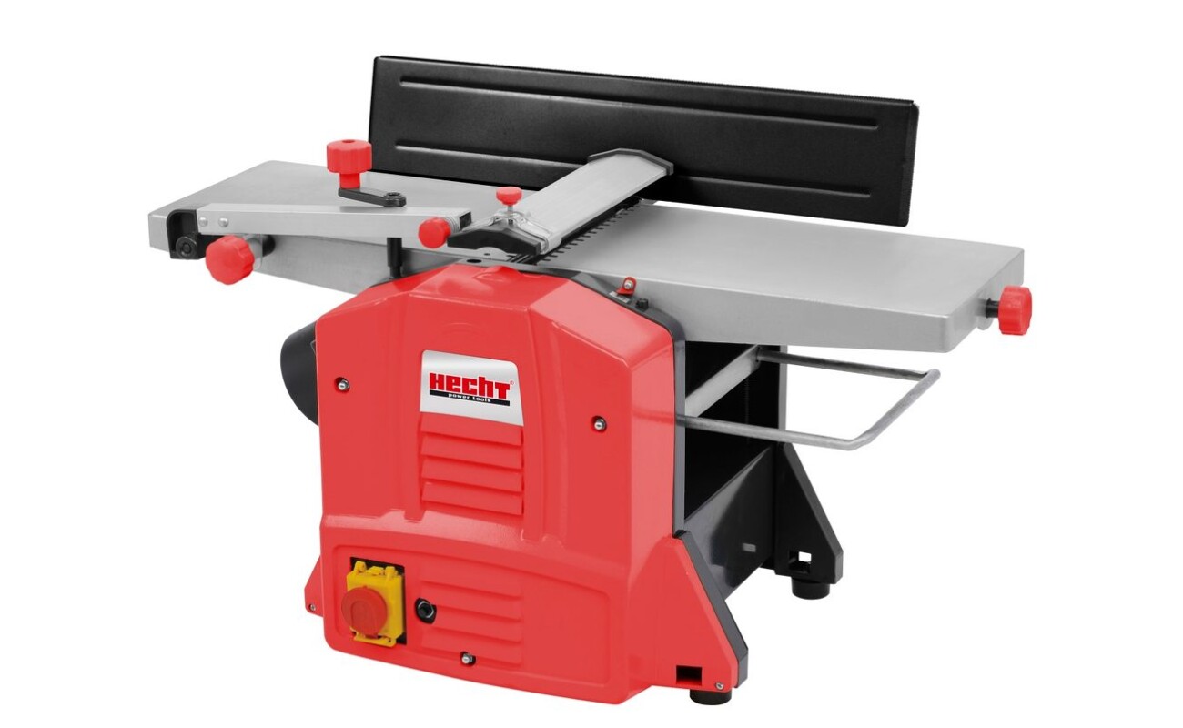Electric planer with stretcher. Power input 1500 W. Planing width / depth 204/3 mm. Stretching width / depth 204/2 mm. Elongation height 5 - 120 mm. Feed speed 6 m / min.
