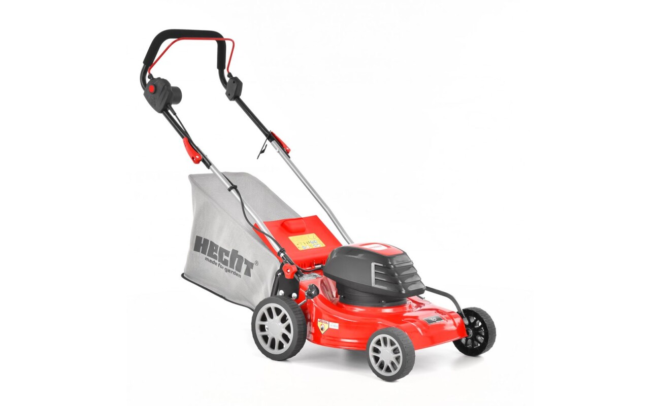 Electric lawn mower. Working width: 40 cm. Power input 1600 W. Collecting box: 45 l.