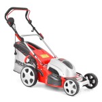 <p>Electric powered rotary lawn mower&nbsp; with steel chassis