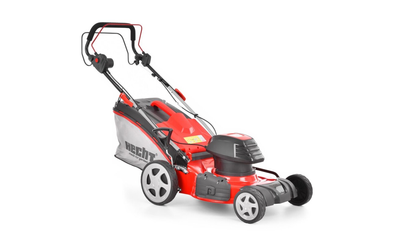 Electric lawn mower with self propelled system. Working width: 46 cm. Power input 1800 W. Collecting box: 50 l.