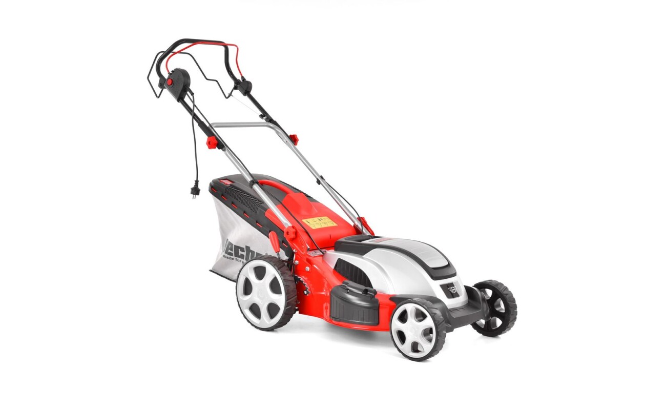 Electric lawn mower with self propelled system. Working width: 46 cm. Power input 1800 W. Collecting box: 60 l.