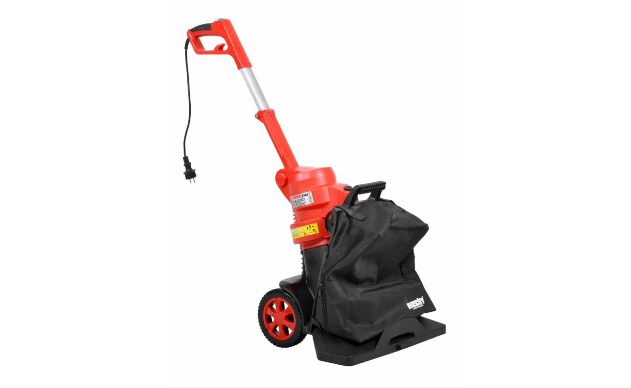 Electric vacuum cleaner / leaf blower with a power input of 3000W. Collection basket 35l. Air speed up to 290 km / h