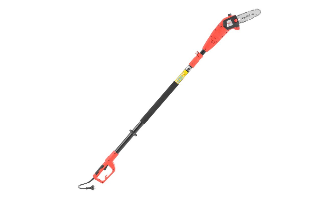 Electric pruning saw with telescopic handle (+- 86 cm).