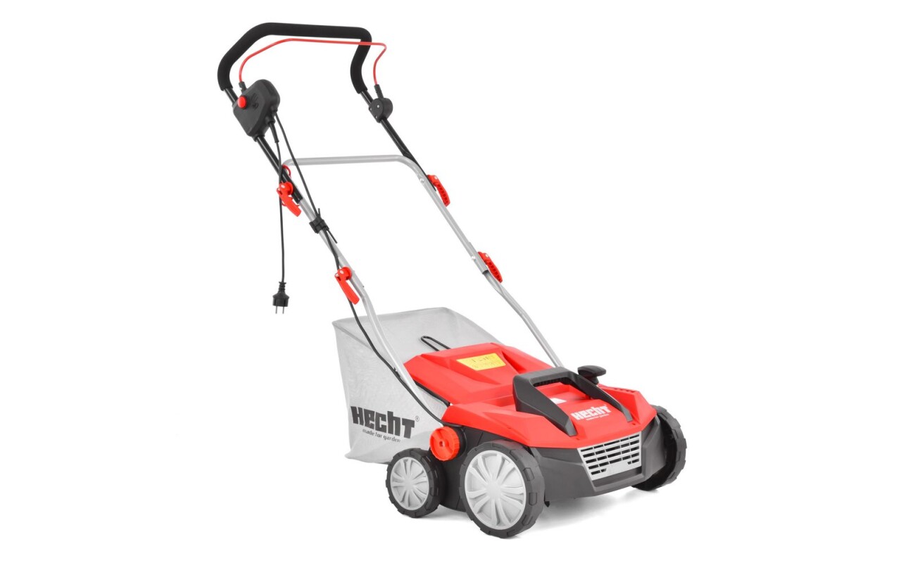 Electric scarifier with a width of 36 cm. Power consumption 1600 W. Basket volume 48 l. Suitable for areas up to approx. 1000 m2. 16 steel knives