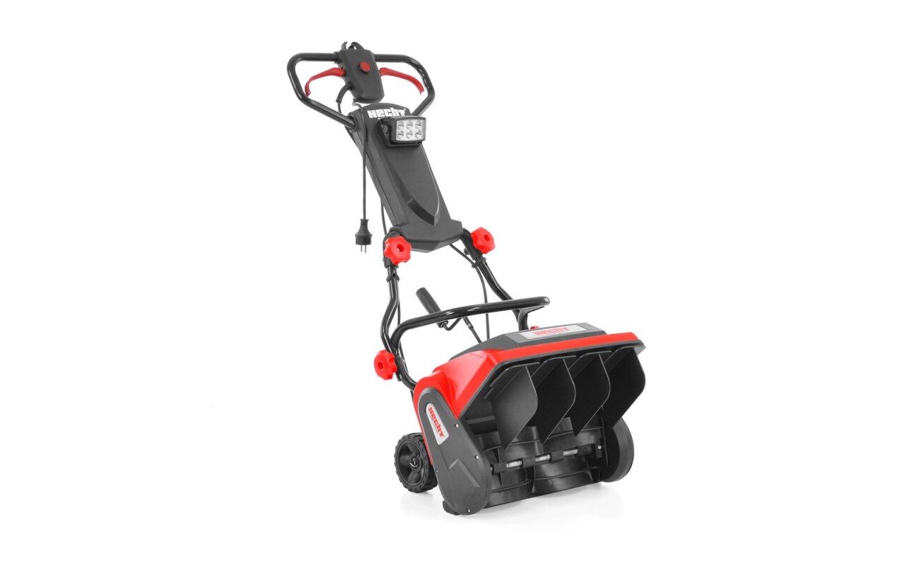 Single stage electric snow thrower. Power input 1300 W. Working width 36 cm. Weight 11 kg.