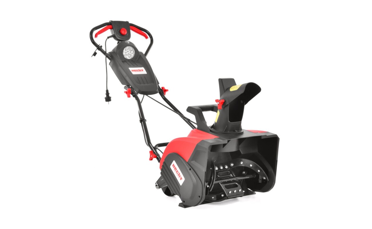 Single stage electric snow thrower. Power input 2000 W. Working width 43 cm
