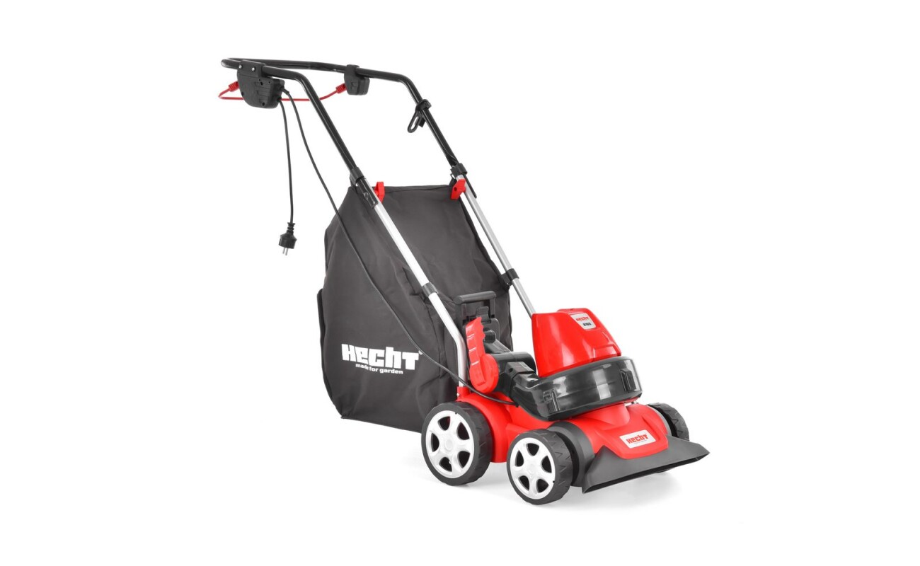 Electric vacuum cleaner / blower. Power consumption 1600 W. Air speed 270 km / h. Basket with a volume of 45 l. Central height adjustment.