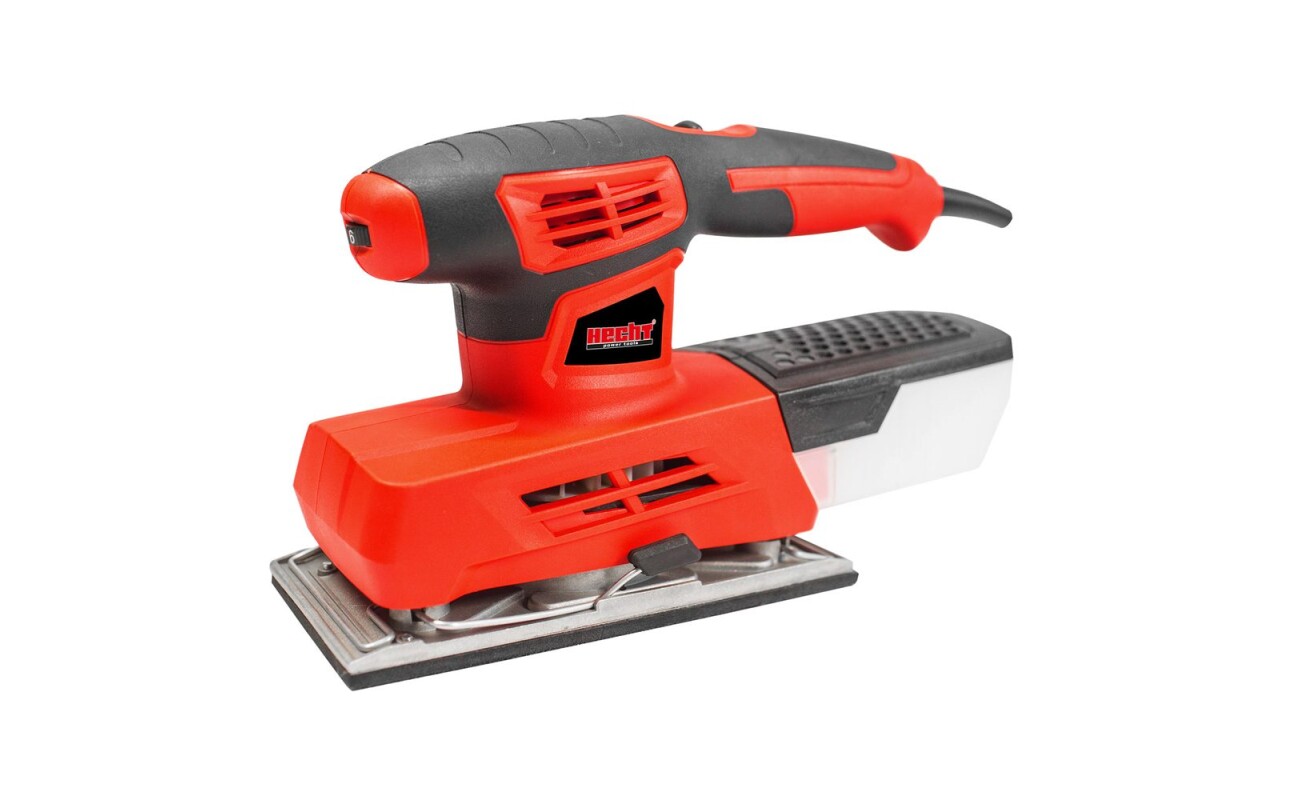 Electric vibrating grinder with 220 W power. Grinding plate 187 x 90 mm. Speed without load 12000 rpm. Weight 1