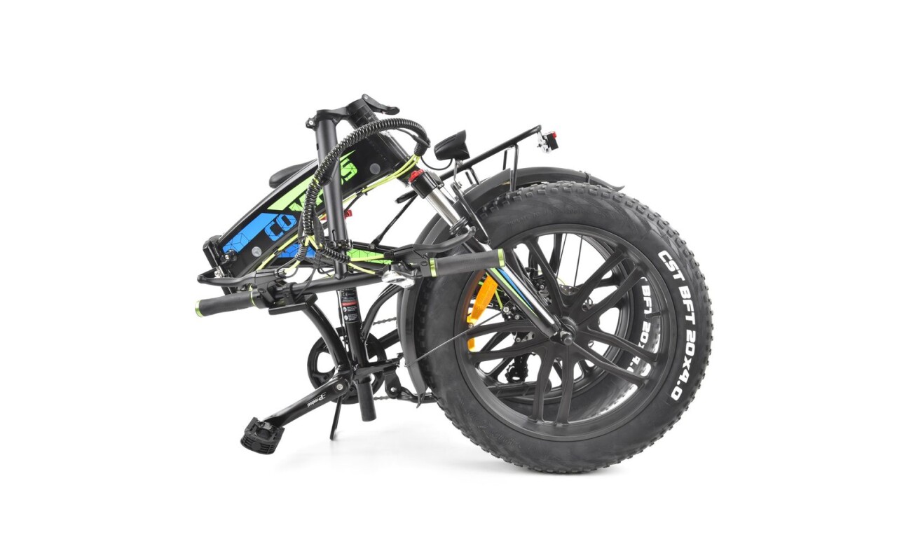 20" wheels with wide tires (Fat Bike - Snow Bike). Weight 26 kg