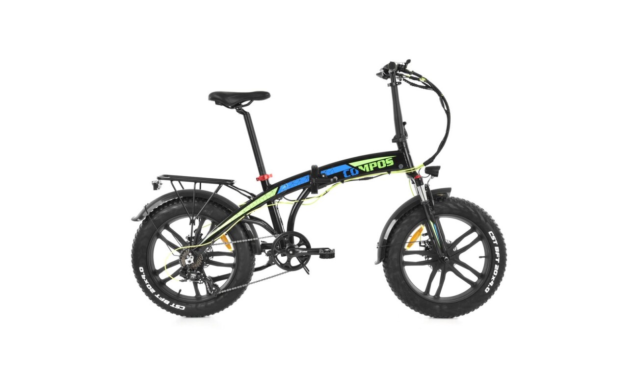 Folding e-bike with 36 V / 10 Ah battery. 250 W motor