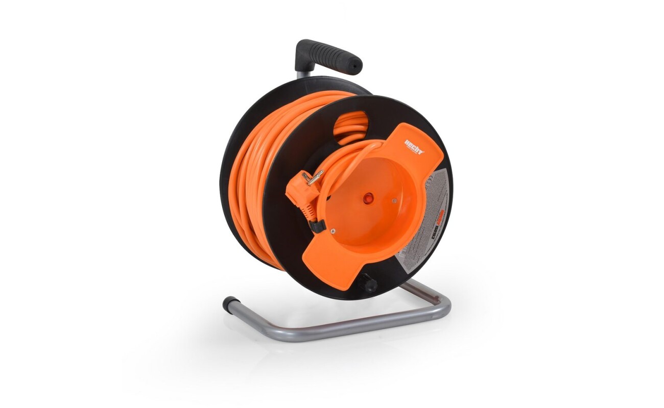 Extension cord reel 50 m. Conductor cross-section 3 x 1.5 mm.