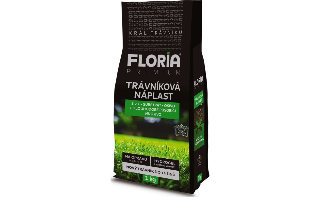FLORIA Lawn Patch 3 in 1 is the ideal solution for repairing the appearance of your lawn.