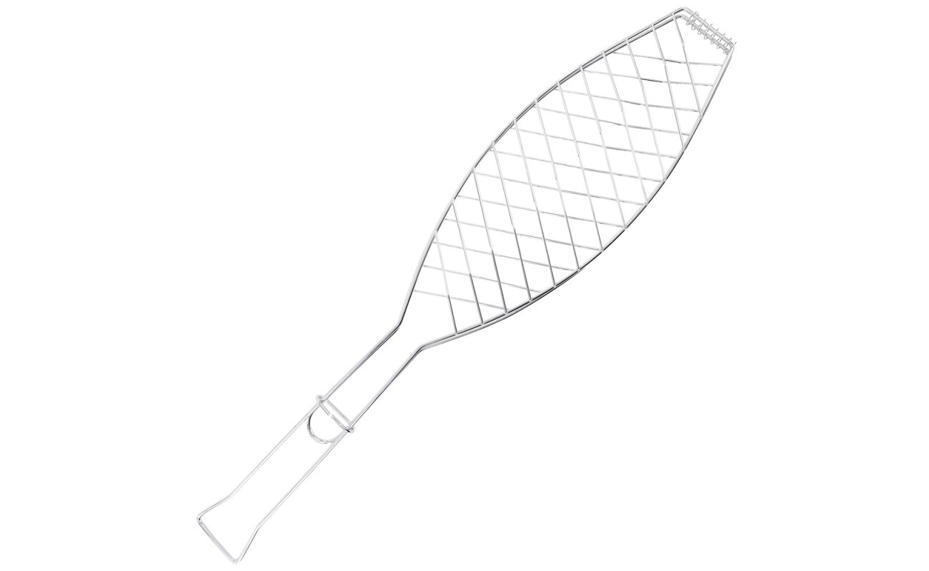 Grilling basket for preparing grilled fish